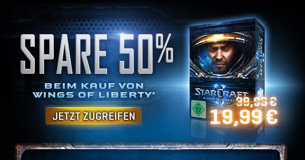 Spare 50% beim Kauf von Wings of Liberty! JETZT ZUGREIFEN