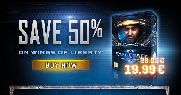Save 50% on Wings of Liberty! BUY NOW