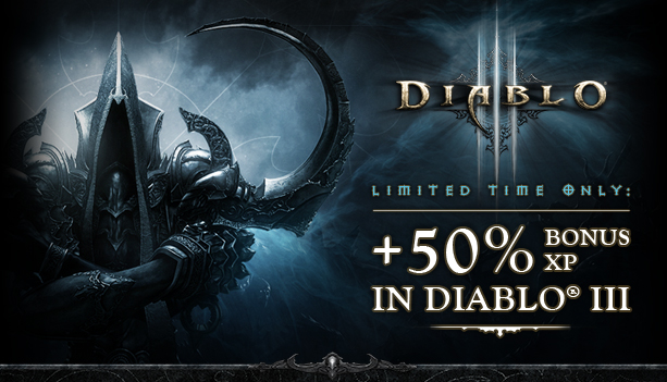 +50% Bonus XP in Diablo III