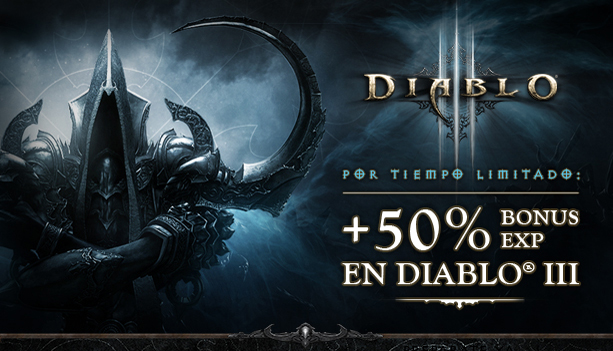 +50% bonus EXP en Diablo III