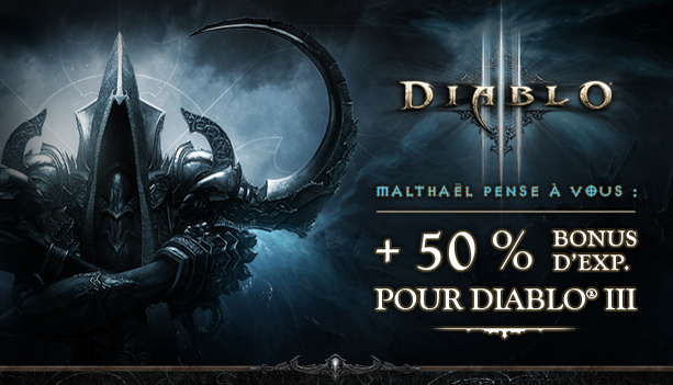 +50% Bonus XP dans Diablo III