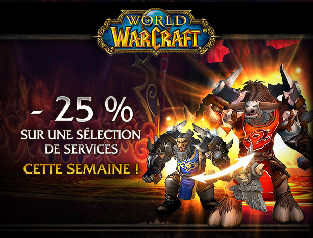 25 % DE RÉDUCTION – Services de personnage<br />Seulement cette semaine !<br />