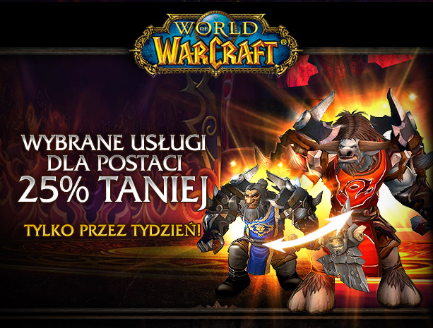 Wybrane usługi dla postaci 25% taniej – tylko przez tydzień!