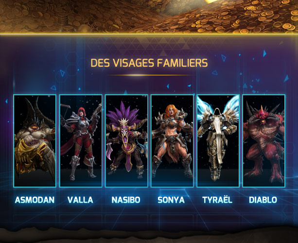 ASMODAN, VALLA, NASIBO, SONYA, TYRAËL, DIABLO…