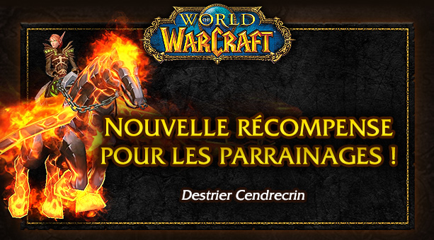 Nouvelle monture pour les parrainages !<br />Le Destrier Cendrecrin