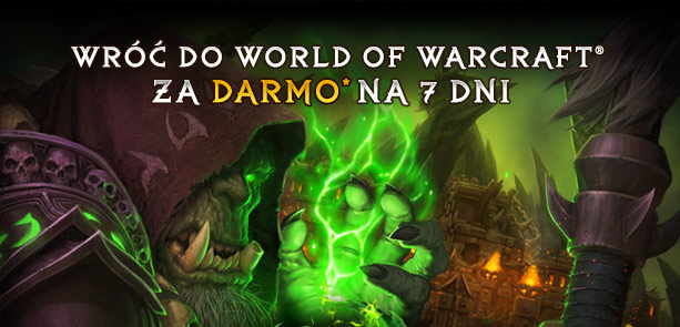 Return to World of Warcraft® FREE* For 7 Days