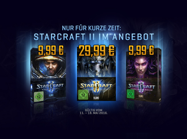 Nur für kurze Zeit: Starcraft II im Angebot!