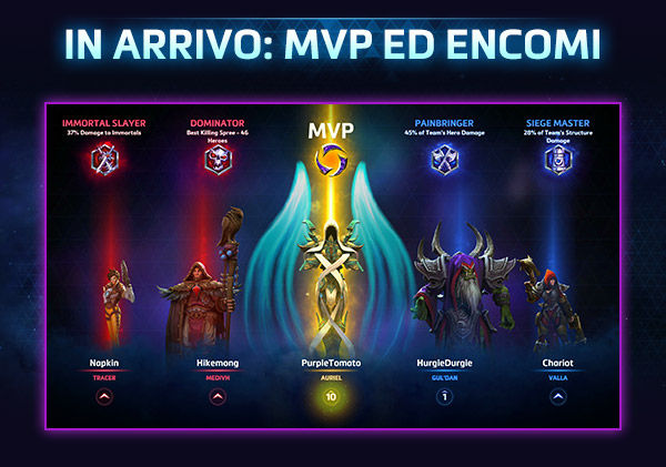 IN ARRIVO: MVP ED ENCOMI