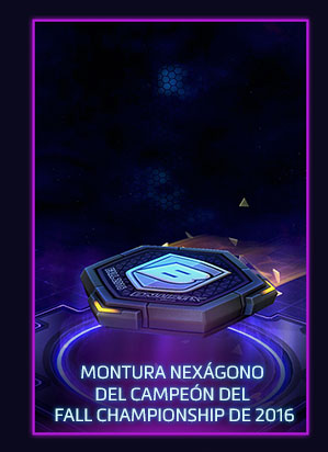 MONTURA NEXÁGONO DEL CAMPEÓN DEL FALL CHAMPIONSHIP DE 2016
