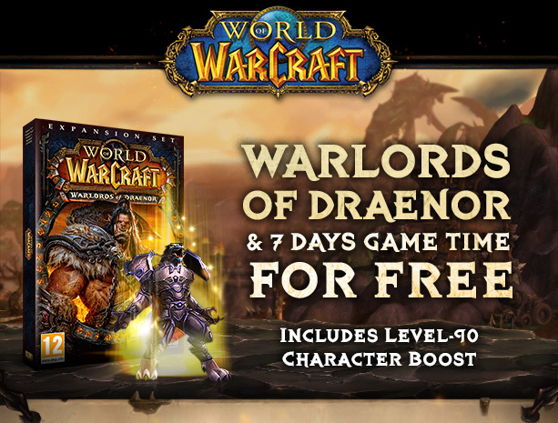 Your Gift: Warlords of Draenor 7 Days Game Time