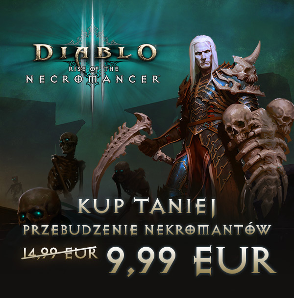 DIABLO III: PRZEBUDZENIE NEKROMANTÓW<br /><br />KUP TANIEJ<br />DIABLO III: REAPER OF SOULS<br />9,99 EUR<br />