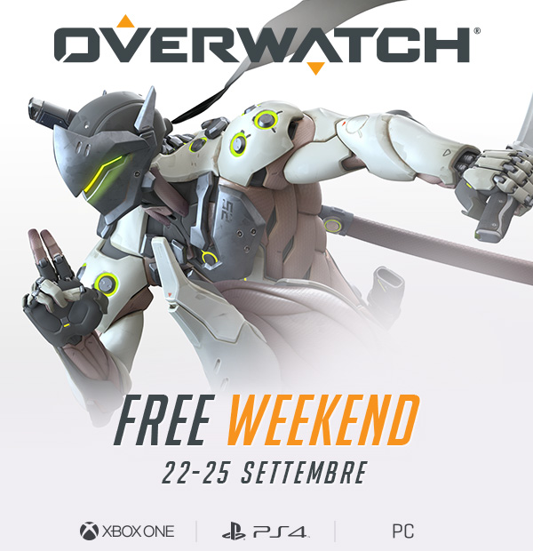OVERWATCH<br />FREE WEEKEND - 22-25 SETTEMBRE