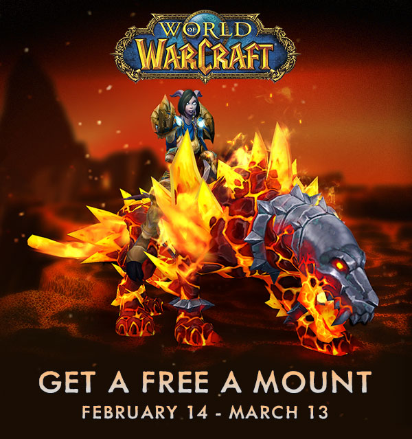 Get a Free A mount<br />February 15 - March 14